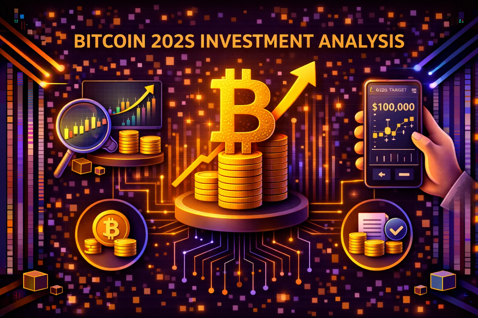 Bitcoin investment analysis showing price charts, market trends and adoption metrics