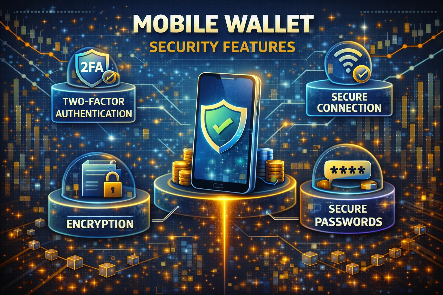 Crypto app security features comparison showing biometric authentication and encryption