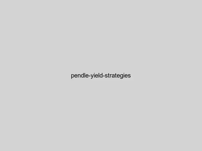 Pendle yield tokenisation strategies showing PT and YT trading mechanics in 2026