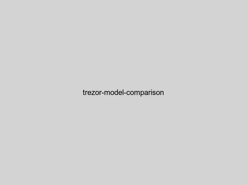 Trezor Safe 3, Safe 5 and Safe 7 comparison showing features and specifications